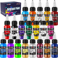 Airbrush Paint, 20 Colors x 20 ml Acrylic Air Brush Paint Kit | Ready to Spray, Water-Based, Opaque & Neon Colors