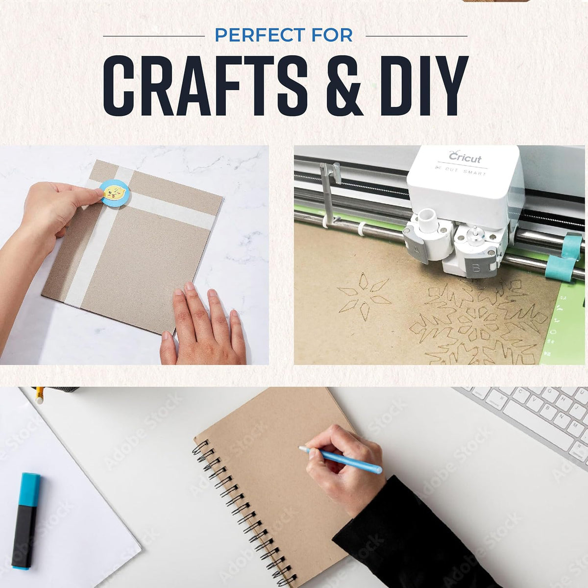 Chipboard Sheets 8.5" x 11" - 100 Sheets, 22-Point, Made in USA