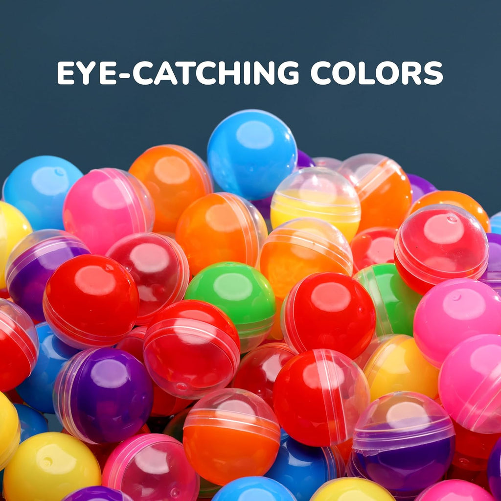 Capsule Vending Machine - Small Round Capsules Empty 50 pcs 1.1 inch (28mm) - Capsules Bulk Party Favors Containers