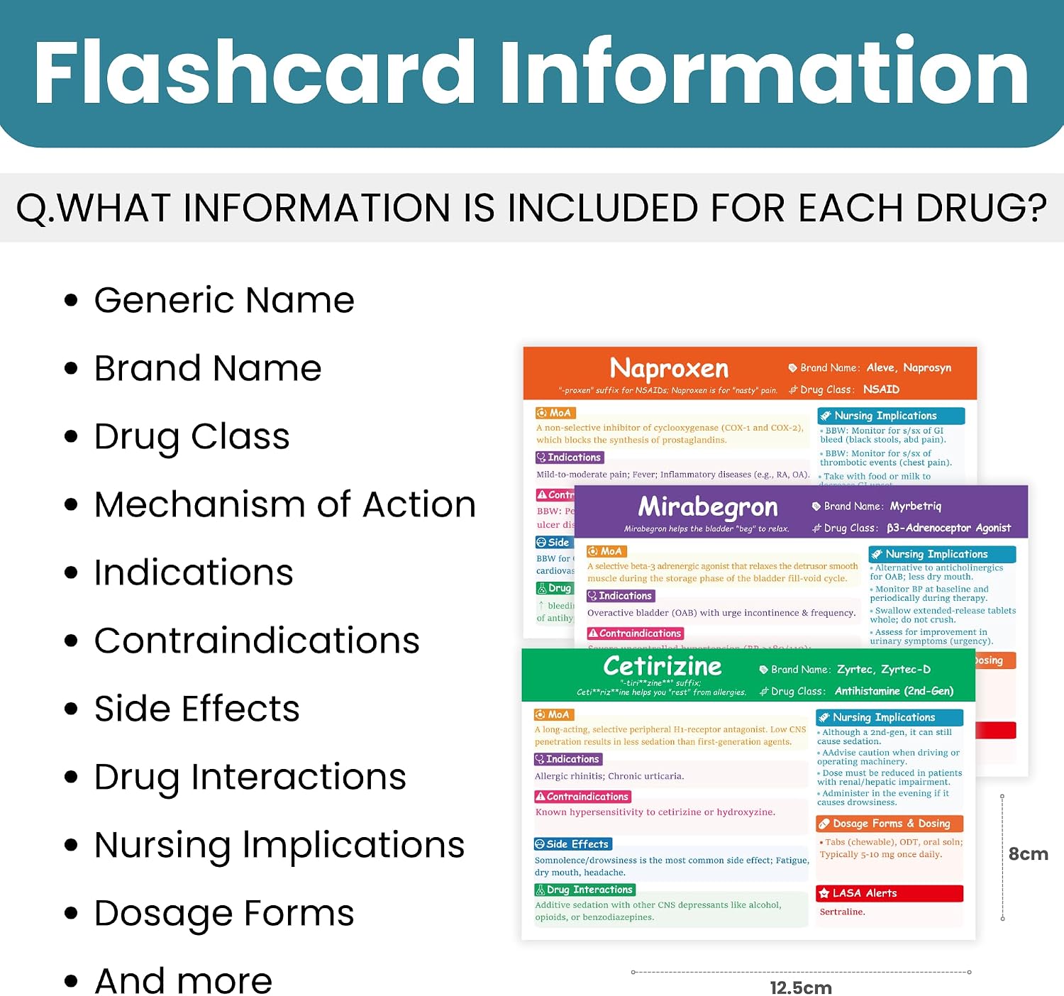Top 200 Drugs Flashcards: Pharmacology Flash Cards for Nursing Pharmacology & Paramedic Students | Nursing School