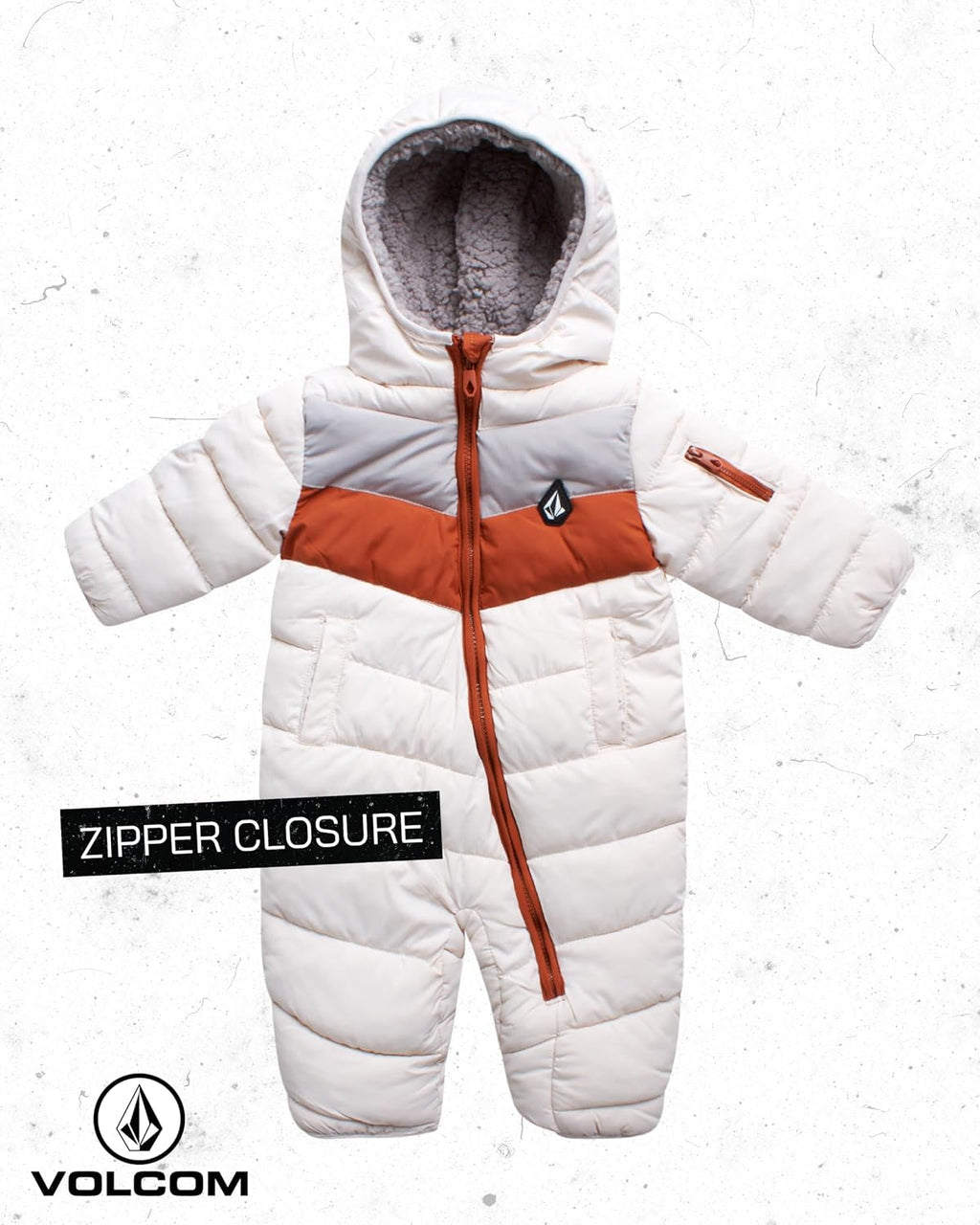 Boys Baby Snowsuit, Fleece-Lined Insulated Pram with Sherpa Hood | Cozy All-In-One Coverage for Cold Weather, Soft