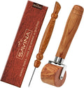Seam Roller & Stiletto for Sewing/Quilting - Wooden Pressing Roller, Easy to Grip Handle - Wooden Sewing Quilting