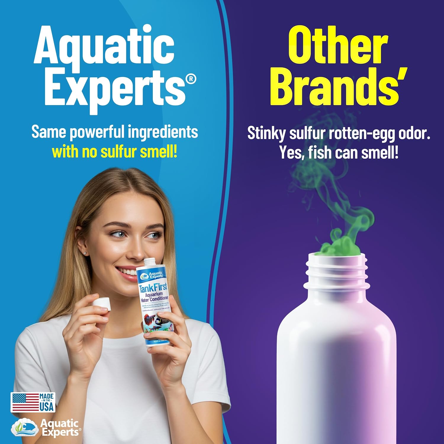 TankFirst Complete Aquarium Water Conditioner - Fish Water Conditioner, Instantly Removes Chlorine, Chloramines, and