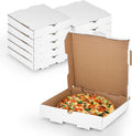 12” x 12” x 2” White Pizza Boxes (10 Pack) - Sturdy B-Flute Corrugated Cardboard Medium Pizza Box - Professional