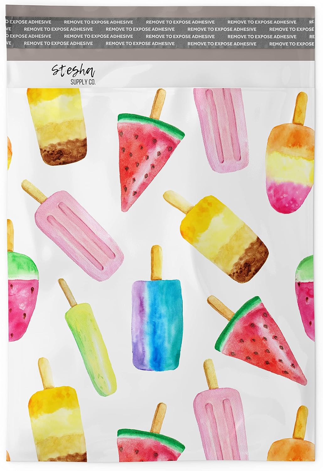 Popsicle Poly Mailers 10x13 (50 Pack) Self Seal Plastic Shipping Bags