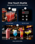15L Commercial Slushie Machine, Margarita Maker with LED