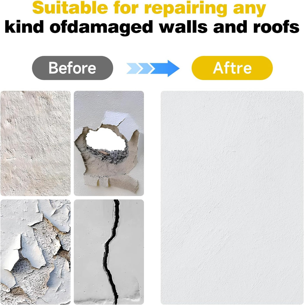 12 X 12 Inch Drywall Repair Kit, Wall Repair Patch Kits for Large Holes | Aluminum Self-Adhesive Mesh Drywall Repair