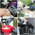 Black Nitrile Disposable Gloves Exam Gloves 3.2mil 1000PCS(Medium)