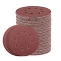5 Inch 8 Hole Sanding Discs, 110PCS Mixed Grits Sandpaper Assortment | Aluminum Oxide, Hook and Loop Random Orbital