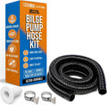 3/4 Bilge Pump Hose Kit, Includes 6.5 Ft Hose, Thru Hull Discharge Outlet