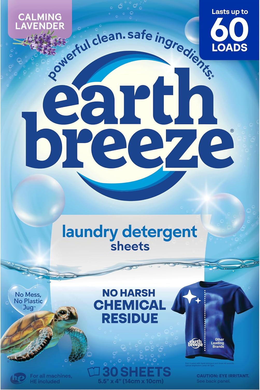 Laundry Detergent Sheets Calming Lavender 60 Loads