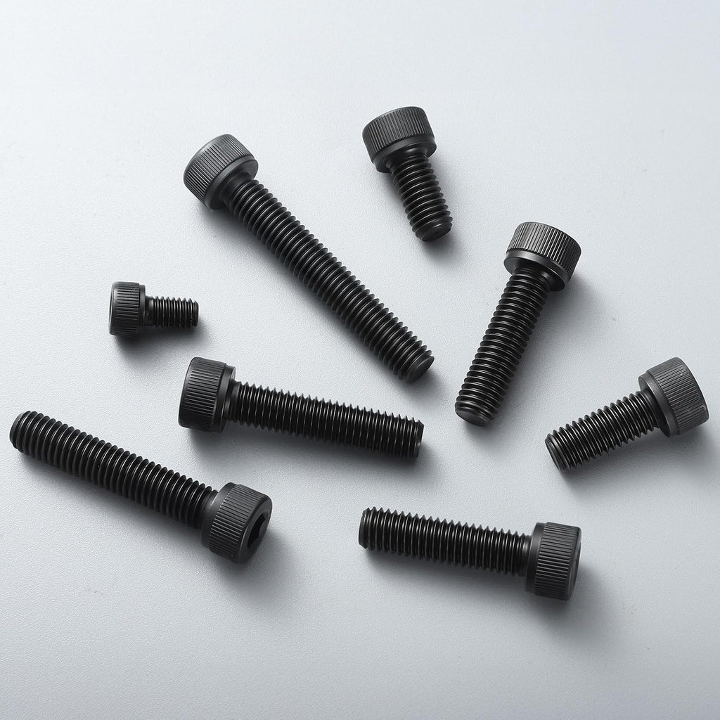 M8-1.25 x 20mm Bolt, 30PCS M8 Hex Socket Head Cap Screws Bolts, 12.9 Grade Alloy Steel, Full Threads, Allen Socket Drive, with Hex Spanner