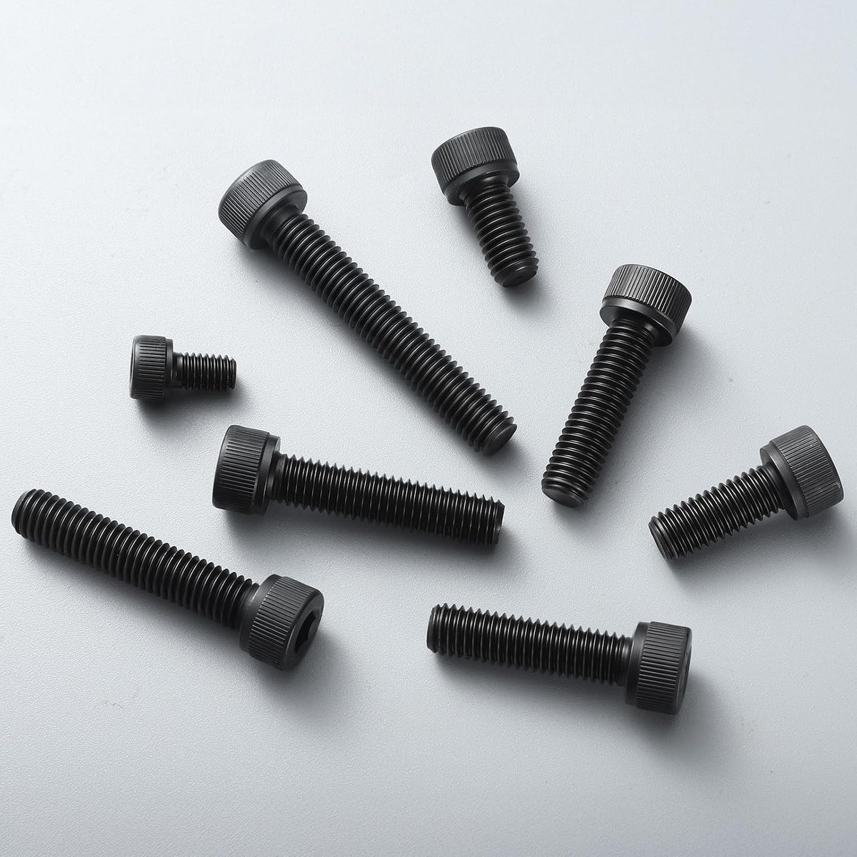 M5-0.8 x 55mm Bolt, 40PCS M5 Hex Socket Head Cap Screws Bolts, 12.9 Grade Alloy Steel, Full Threads, Allen Socket Drive, with Hex Spanner