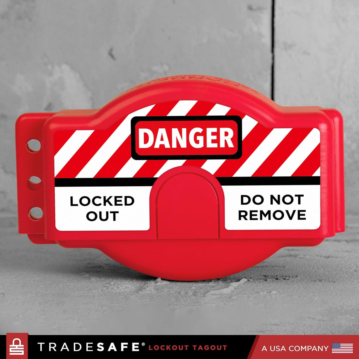 TRADESAFE Adjustable Gate Valve Lockout, 1 to 6-1/2 inch Diameter Handles