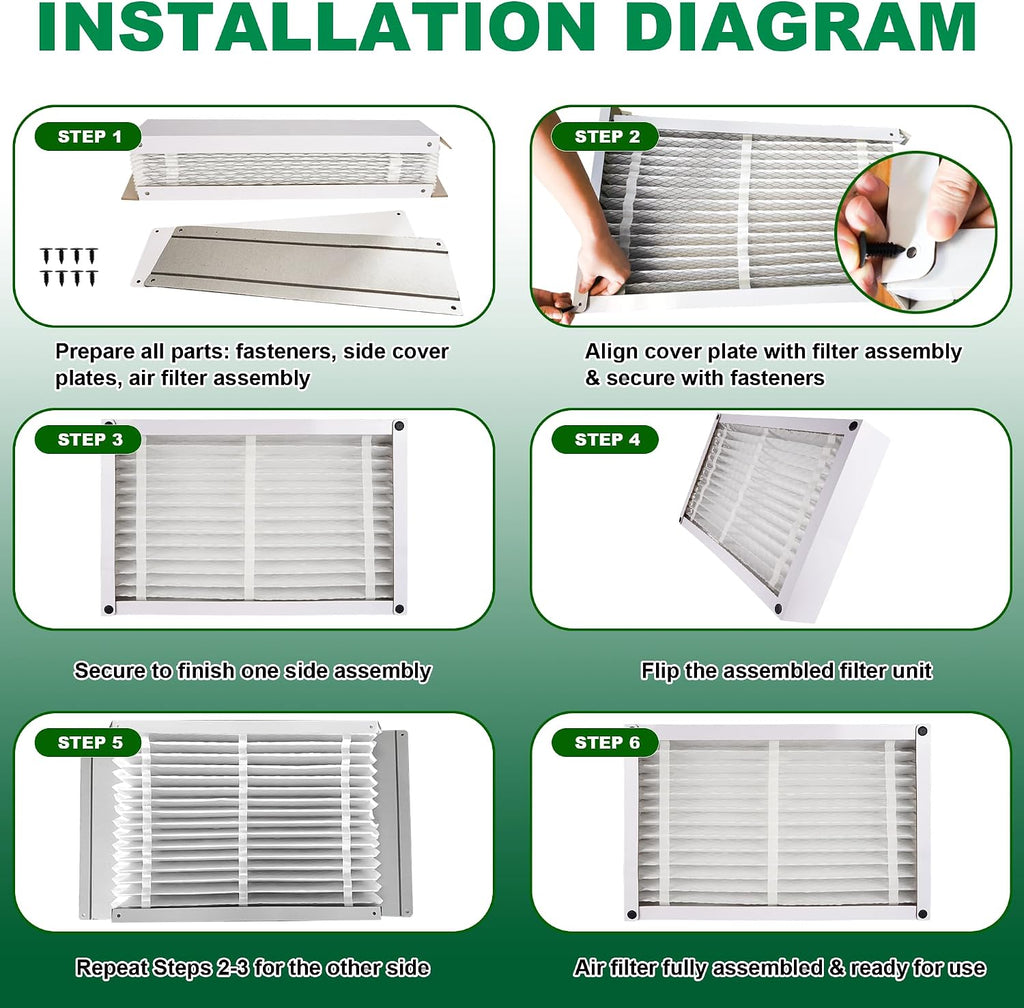 Lennox X6673 20x25x5 in. HVAC Furnace Replacement Air Filter | Foldable MERV 13 Filter, Low air resistance safeguards