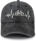 Bicycle Bike Baseball Cap, Adjustable Embroidered Bicycle Enthusiast Hat