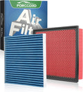 Cabin & Engine Air Filter Kit for Toyota Tacoma V6 2016-2023 | Replace #CF10374 CA11895, Air Filter Combo Replacement
