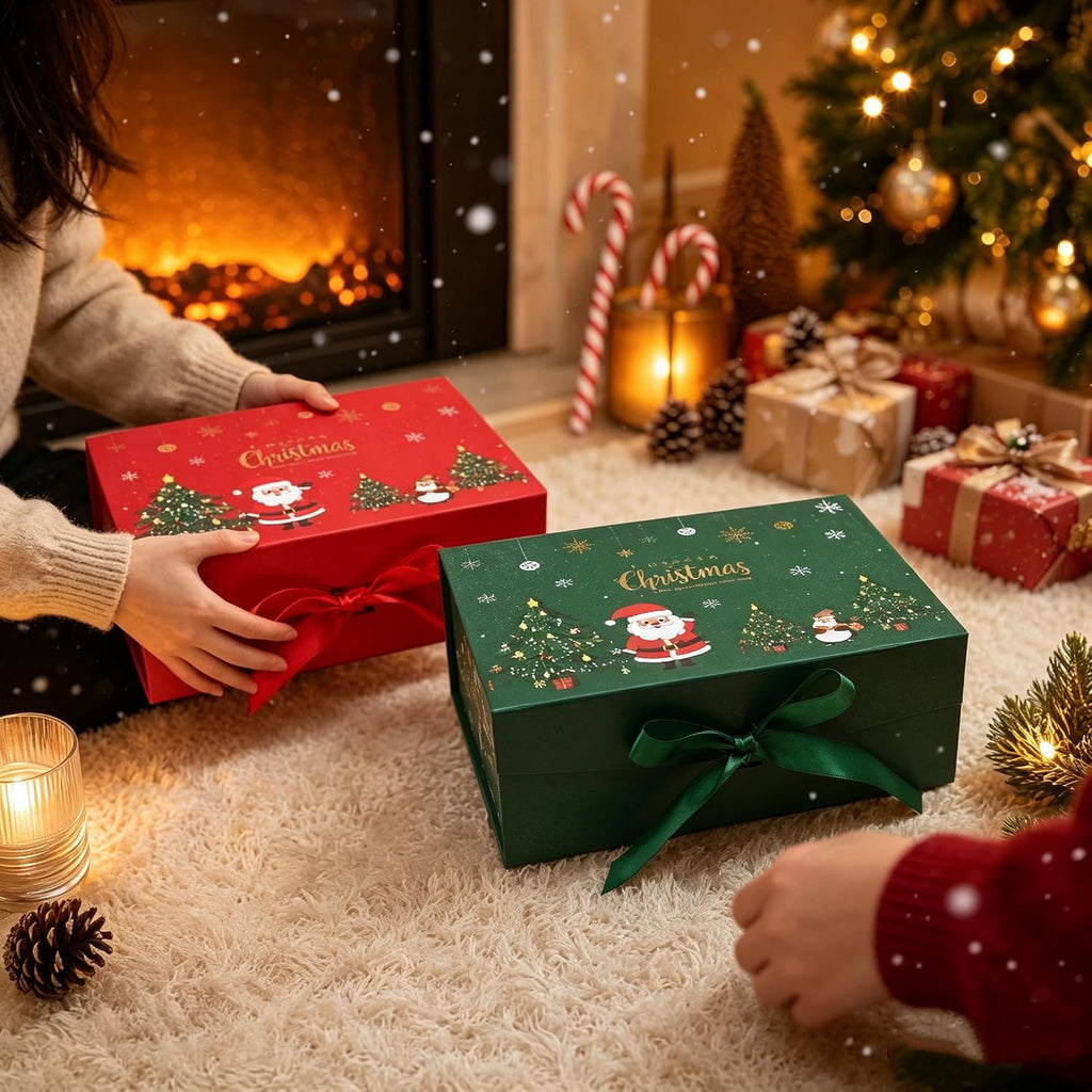 Christmas Gift Box, 12.6 x 8 x 4.4 in, Magnetic Lid