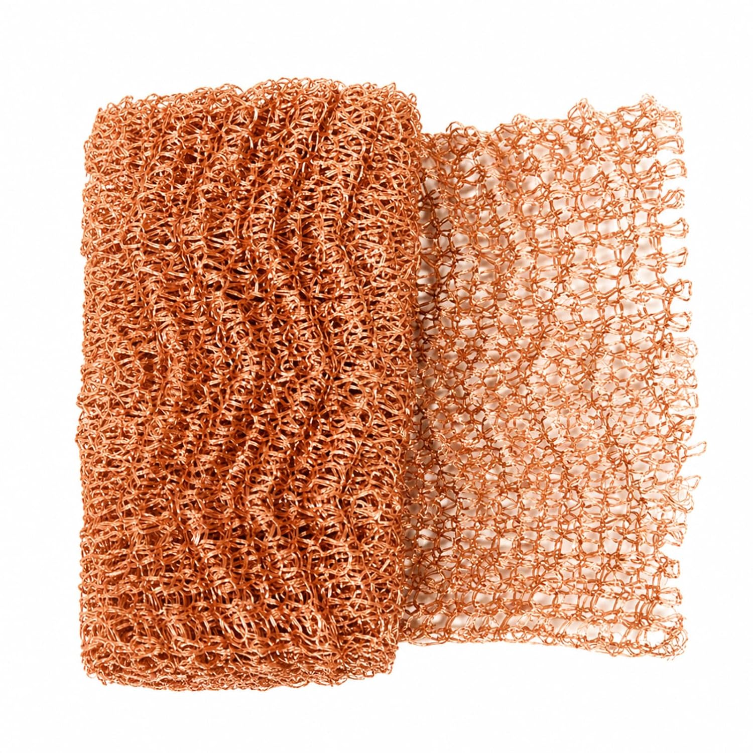Copper Mesh Roll, 100% Pure Copper Wire Mesh Gap Filler, 3.8" x 40" Bendable Hole Filler for Gardens, House Cracks