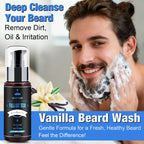 Beard Kit for Men with 3 Beard Oil Scents & Vanilla Beard Wash & Balm Set