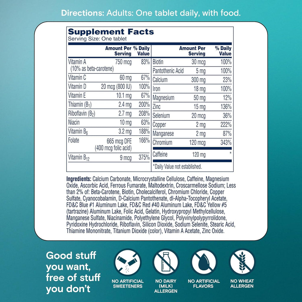 Women's Active Metabolism Daily Essential, Multivitamin for Women, Metabolism Support, Vitamins for Women with All 8