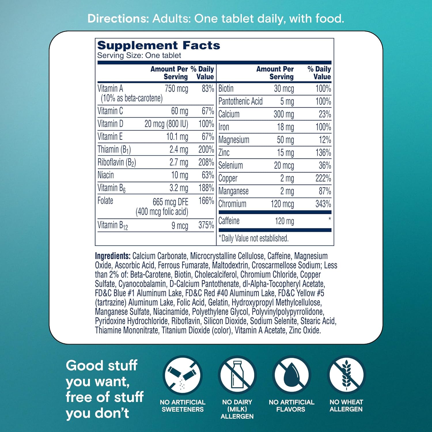 Women's Active Metabolism Daily Essential, Multivitamin for Women, Metabolism Support, Vitamins for Women with All 8