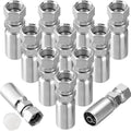 12 Pack Hydraulic Hose Fittings: 3/8" I.D. Hose x 1/2" JIC Female