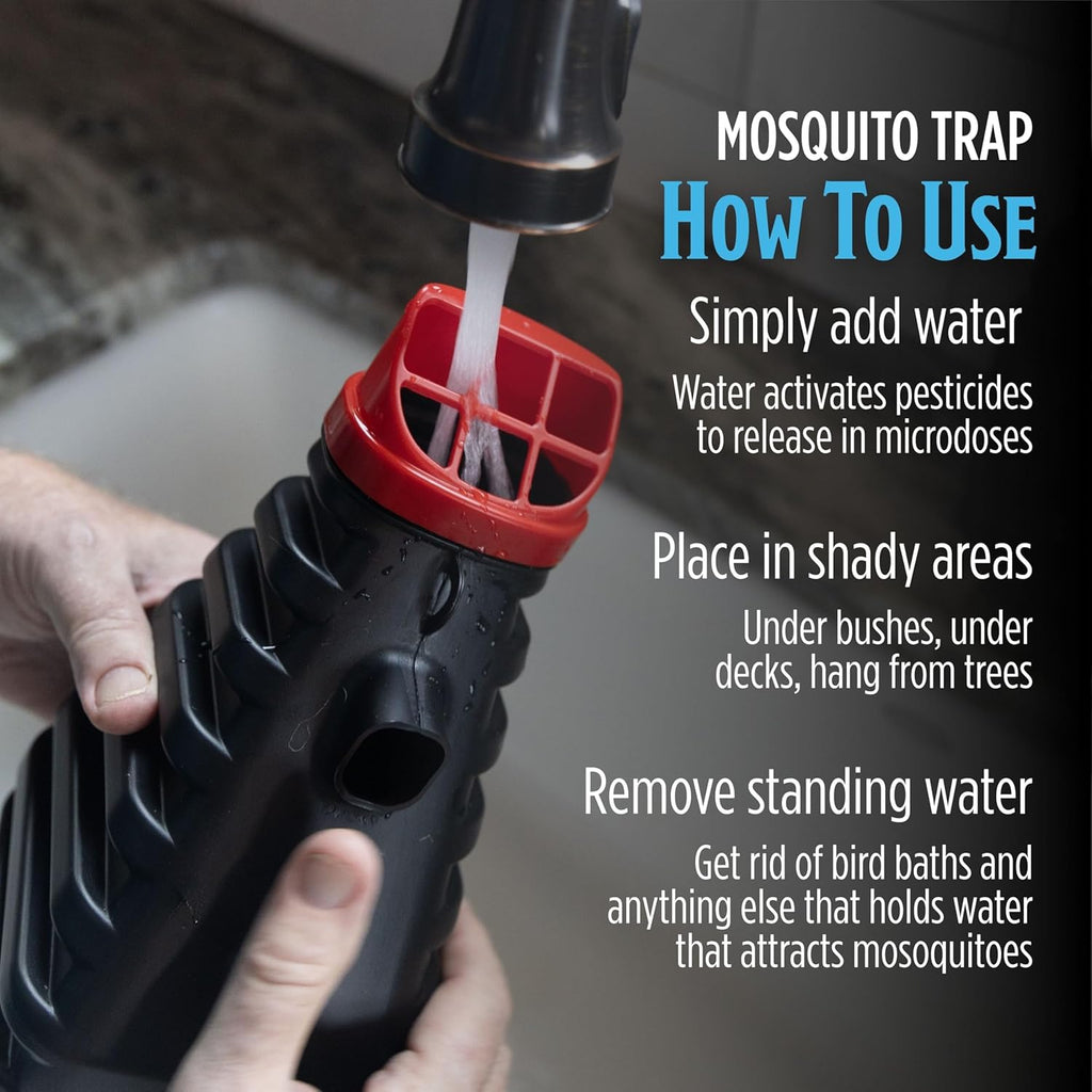 Mosquito Trap and Outdoor Bug Killer for Outdoors, 2 Pack | Water-Activated Larvae Control for Home Backyard, Patio &