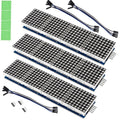 3PCS MAX7219 Dot Matrix Module 32x8 4 in 1 LED Display Modules Drive with 5Pin Wires for Arduino Raspberry Pi, Green