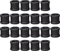 DSDS 20 PACK 1/2" Socket Pipe Coupling, Rustic Industrial Black Malleable Iron Pipe Coupling Socket for Pipe Shelf Furniture Home Decor