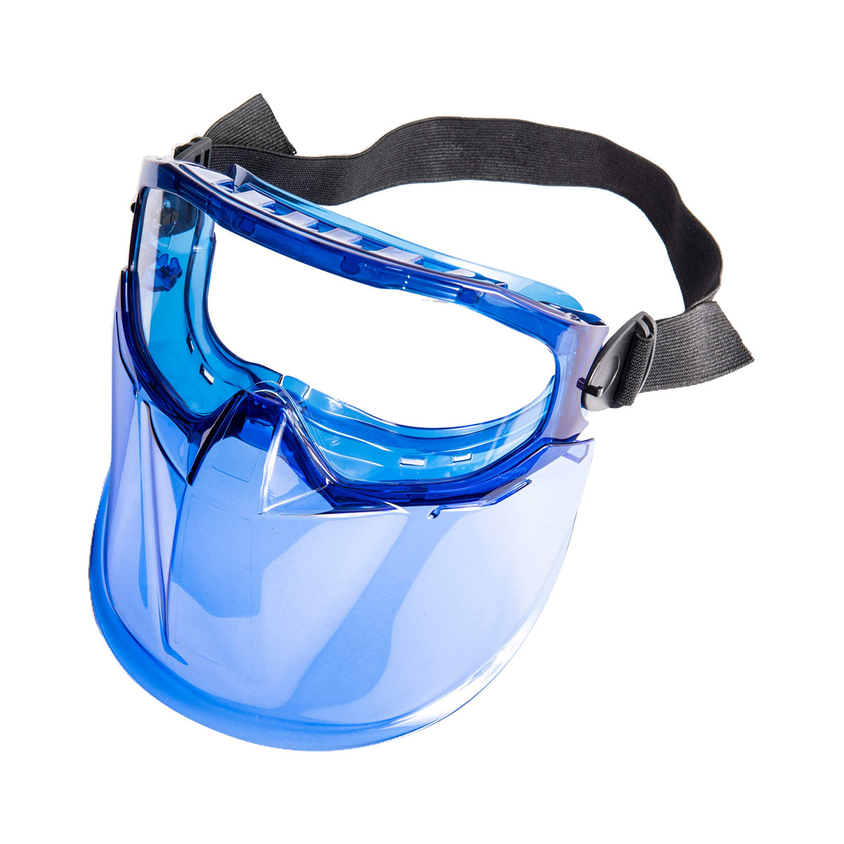 Safety Goggles Flip-Up Face Shield, UV Protection, Blue
