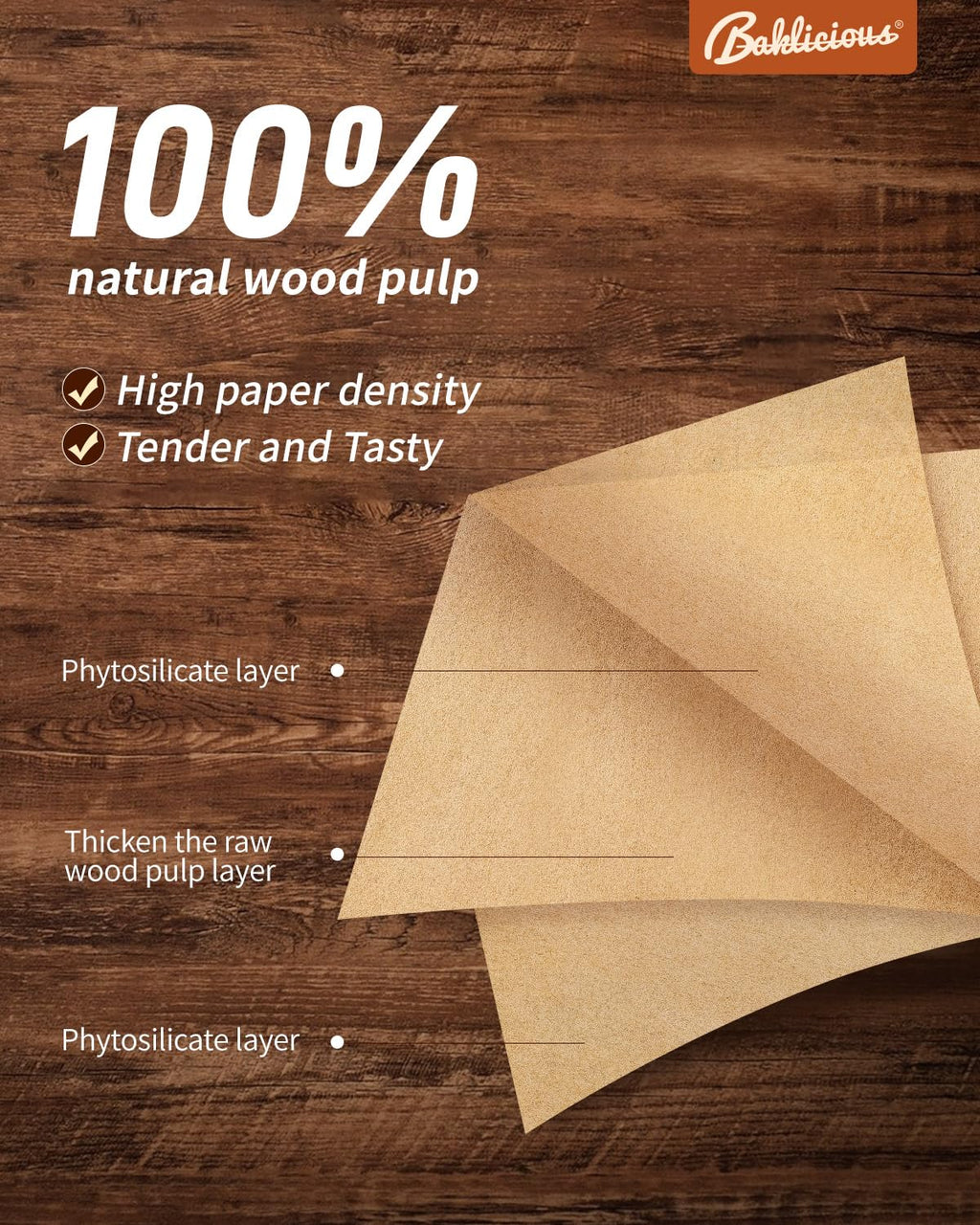 5.5x5.5inch 1100pcs Unbleached Non-Stick Hamburger Patty Paper
