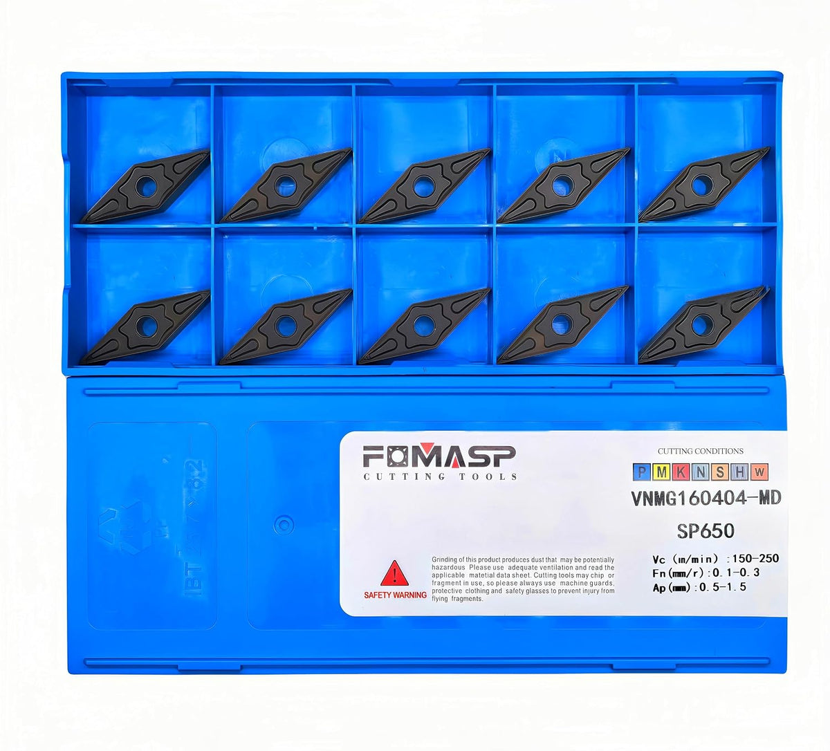 VNMG331/VNMG160404-MD CNC Carbide Turning Inserts for Semi-Finishing Steel Cutting,10 PCS. (VNMG160404)
