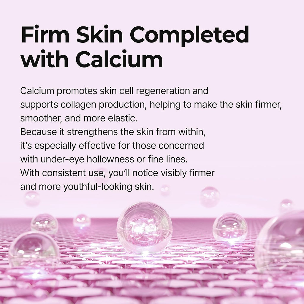 Calcium Volume Under Eye Patches for Puffy Eyes & Dark Circles, Hydrogel Eye Mask for Wrinkles, Fine Lines & Sagging