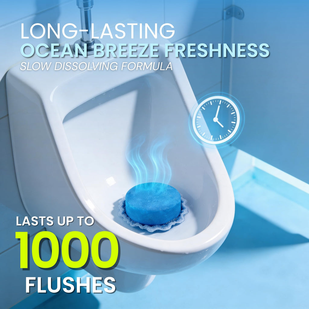 Urinal Cakes 12 Pack – Ocean Breeze Urinal Deodorizer Blocks & Urinal Pucks
