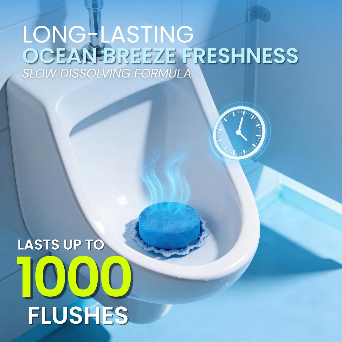 Urinal Cakes 12 Pack – Ocean Breeze Urinal Deodorizer Blocks & Urinal Pucks