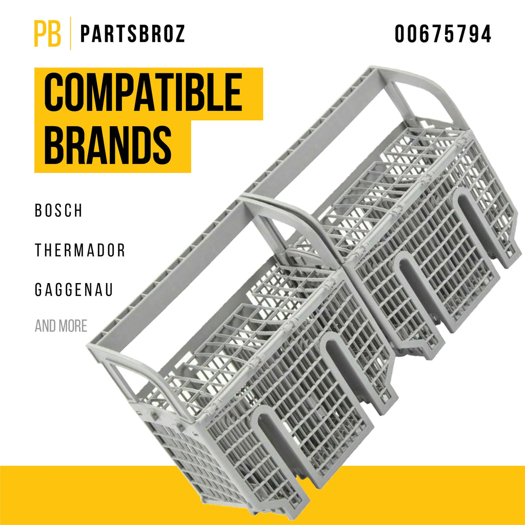 Dishwasher Utensils Silverware Cutlery Basket for Bosch SHX55R52UC