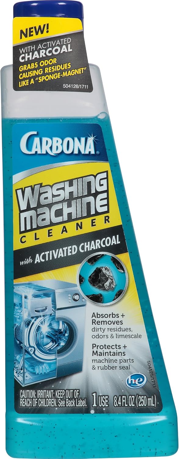 Washing Machine Cleaner with Activated Charcoal, 8.4 FL Oz, 1 Pack