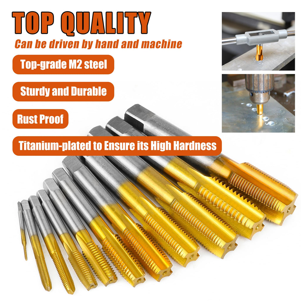 1/2"-28 UNEF Thread Tap for Metal,1/2"-28 UNEF M2 HSS Thread Milling Tap