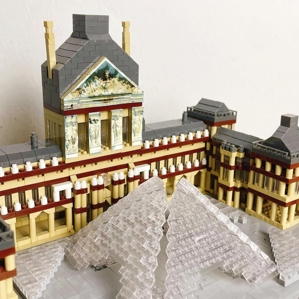 Louvre Museum Paris Micro Mini Building Blocks Architecture Toys Sets
