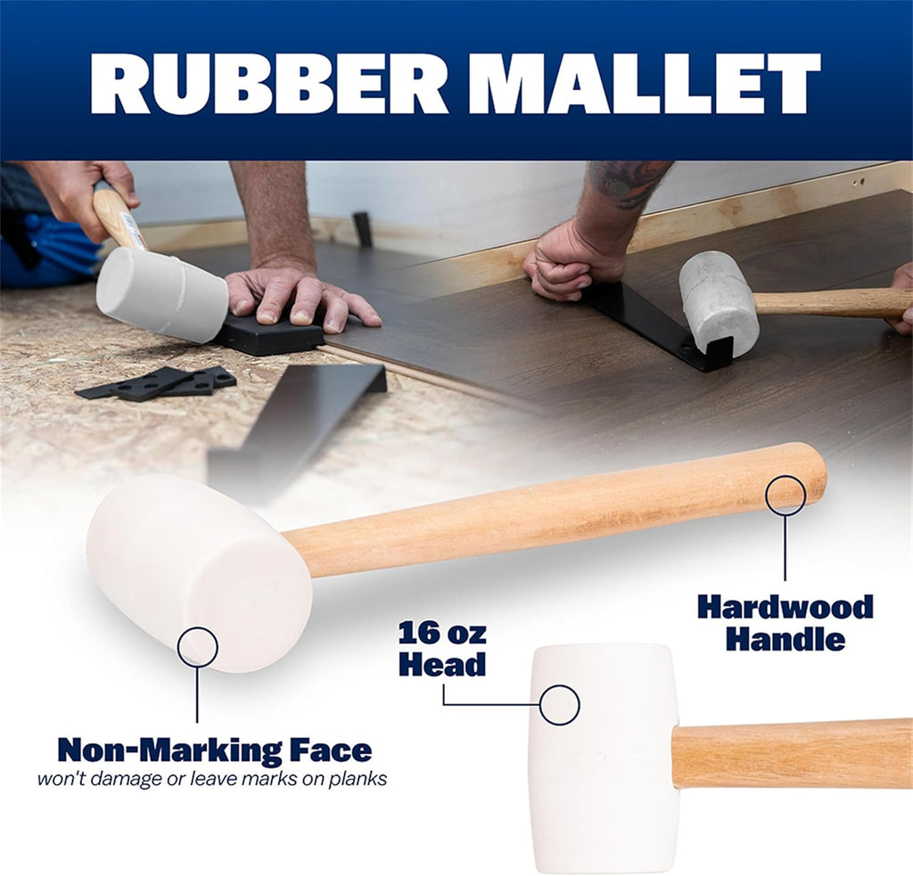 Flooring Installation Kit, Tapping Block, Pull Bar, LVP Tool