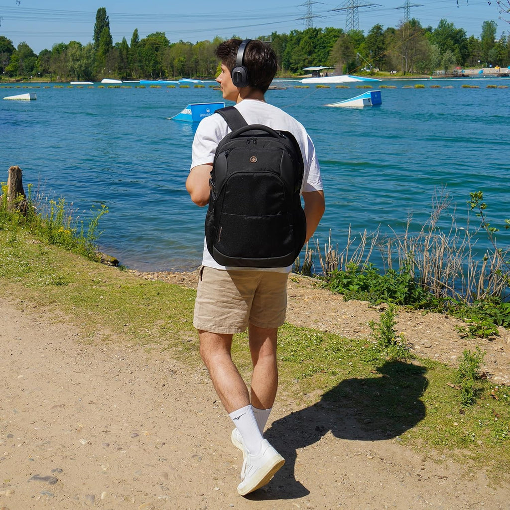 Design Travel Laptop Backpack, College Laptops Backpack with USB Charging Port for Men and Women Fits 16 Inch