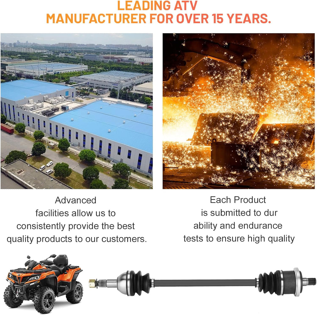 Rear Left/Right CV Axle Shaft for Can-Am Maverick 1000R 2013-2015, for Maverick Max 1000R 2014 2015 (STD/XRS/XRS-DPS), Drive Shalf Axle for 705501948 705502356 (Not fit ABS、Turbo、XMR、XXC)- 1 Pcs