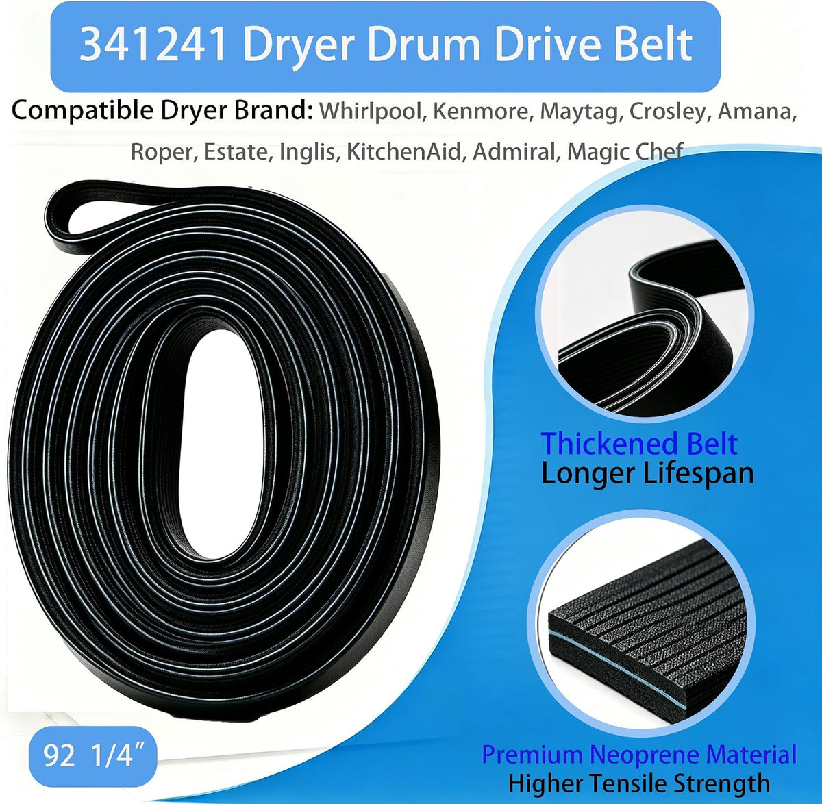 MED4500MW0 MED5600TQ0 MED5620TQ1 MED5630TQ0 MED5640TQ1 MED5700TQ0 MED5800TW0 WED5000DW2 WED5010LW1 WED49STBW1 WED5010LW0 Dryer Repair Kit and Dryer Idler Pulley for Maytag