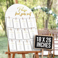 Wedding Seating Chart Board, Wood, 18x26 in, White