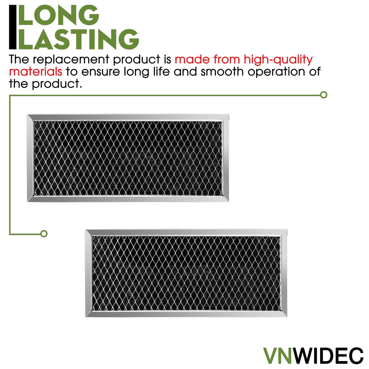 2-Pack Microwave Filter for GE PVM9179DK1BB PVM9179DK1WW PVM9179DK2BB