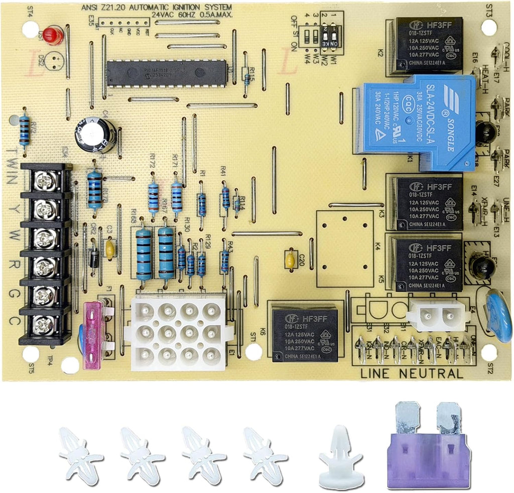 Upgraded 50A55-743 Furnace Control Circuit Board for Amana/Goodman Furnace Control Board Replaces PCBBF112S 0130F00005S B18099-26，Goodman Furnace Replacement Control Board,Goodman Furnace Parts