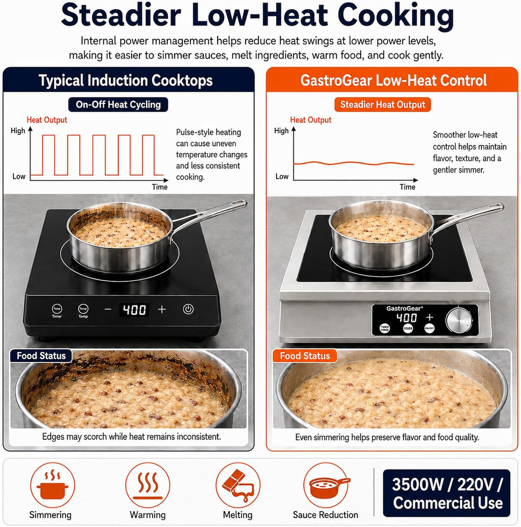 Commercial Induction Cooktop 3500W 220V, Countertop Burner