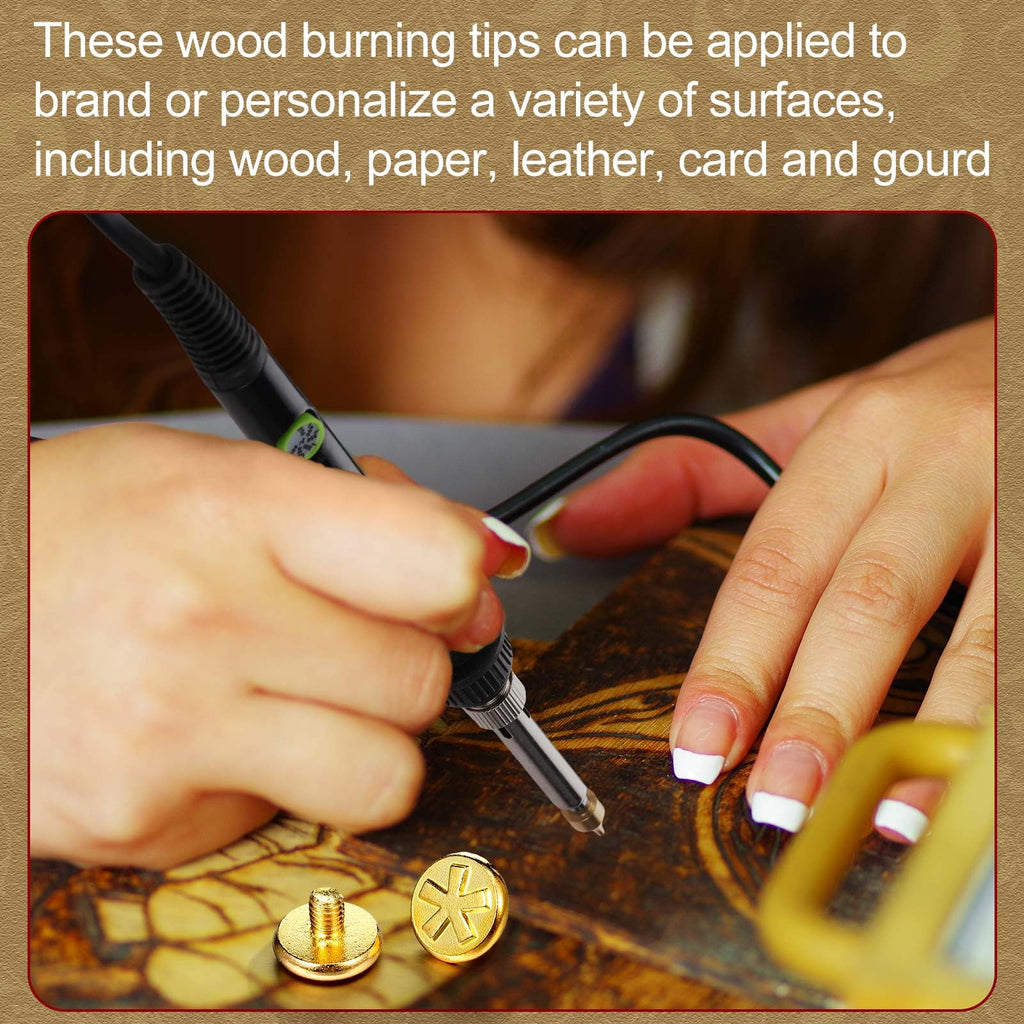 43 Pcs Wood Burning Letters Kit Craft Tools Gift, Different Shape