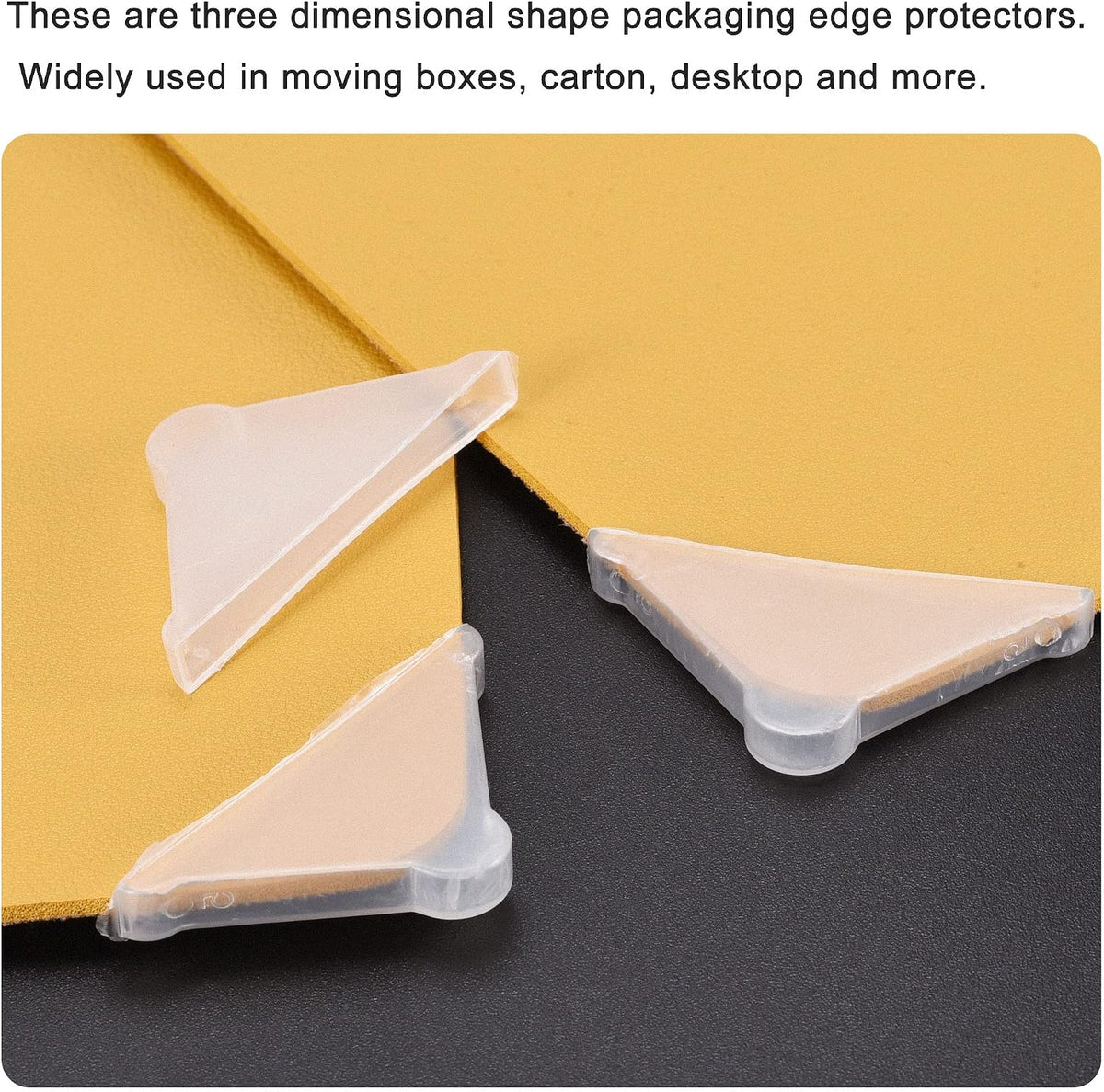 50pcs 37x4mm PP Triangle Corner Protector for Metal Sheets